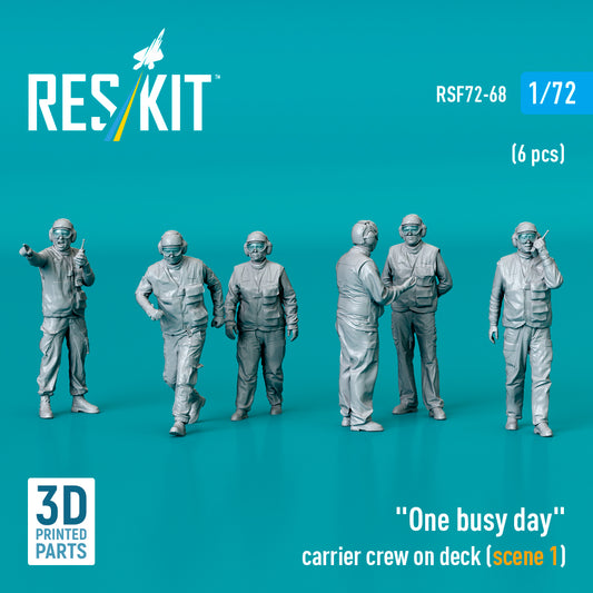 ResKit RSF72-0068 1:72 "One busy day" carrier crew on deck