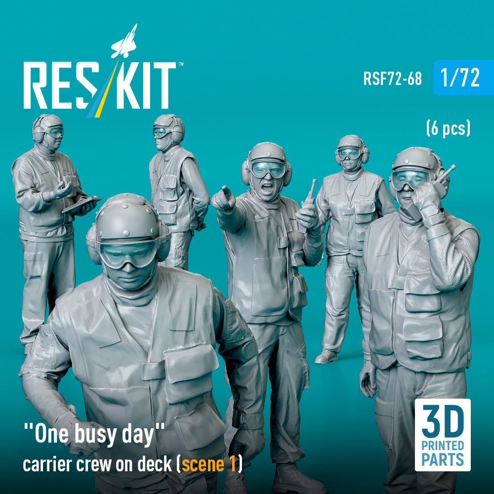 ResKit RSF72-0068 1:72 "One busy day" carrier crew on deck