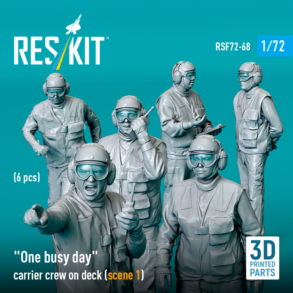 ResKit RSF72-0068 1:72 "One busy day" carrier crew on deck