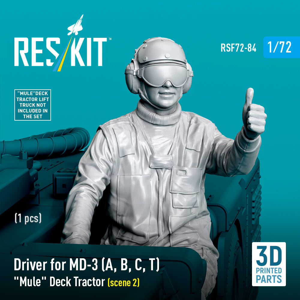 ResKit RSF72-0084 1:72 Driver for MD-3 "Mule" Deck Tractor