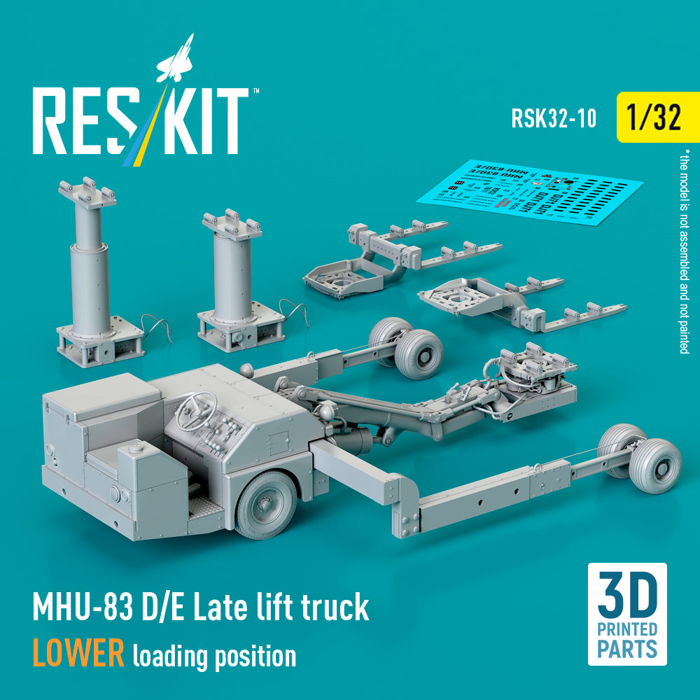 ResKit RSK32-0010 1:32 MHU-83 D/E Late lift truck LOWER loading position
