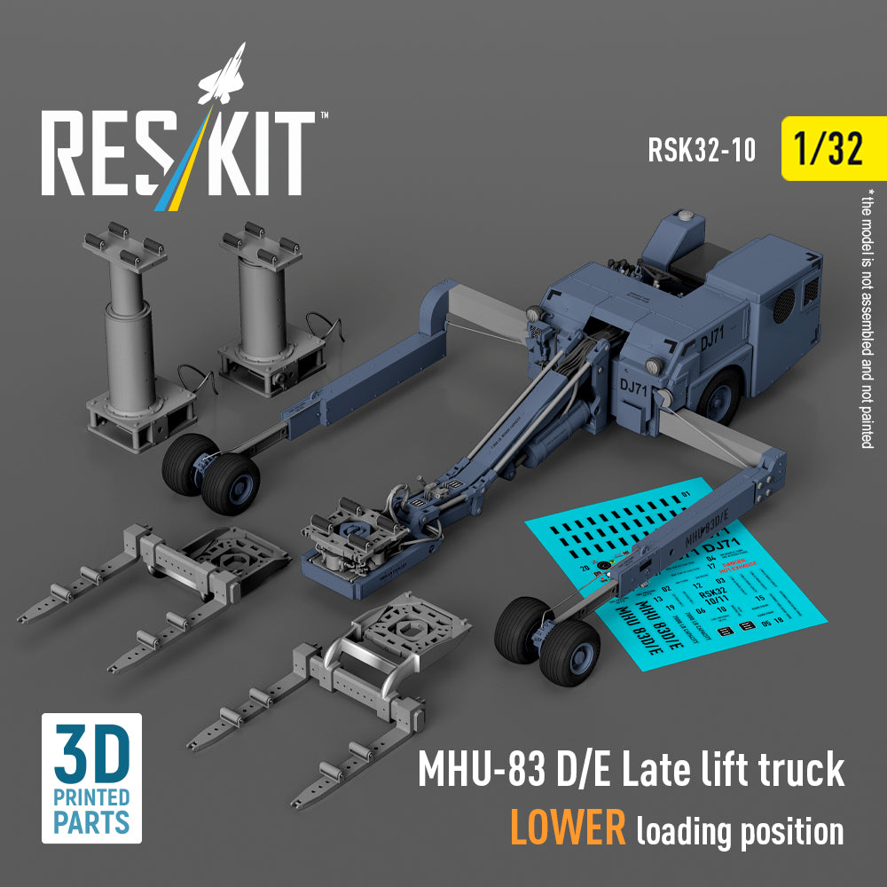 ResKit RSK32-0010 1:32 MHU-83 D/E Late lift truck LOWER loading position