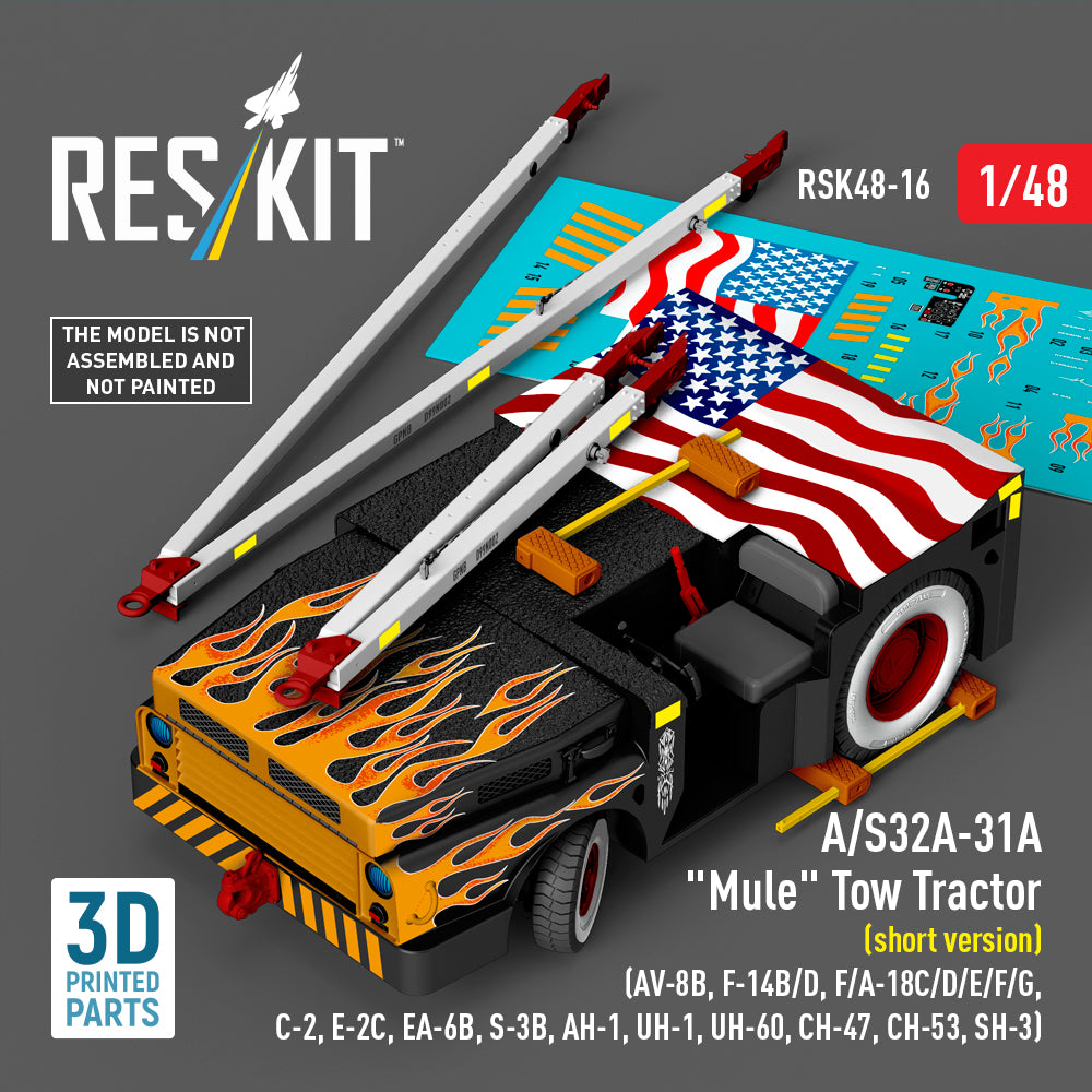ResKit RSK48-0016 1:48 A/S32A-31A "Mule" Tow Tractor
