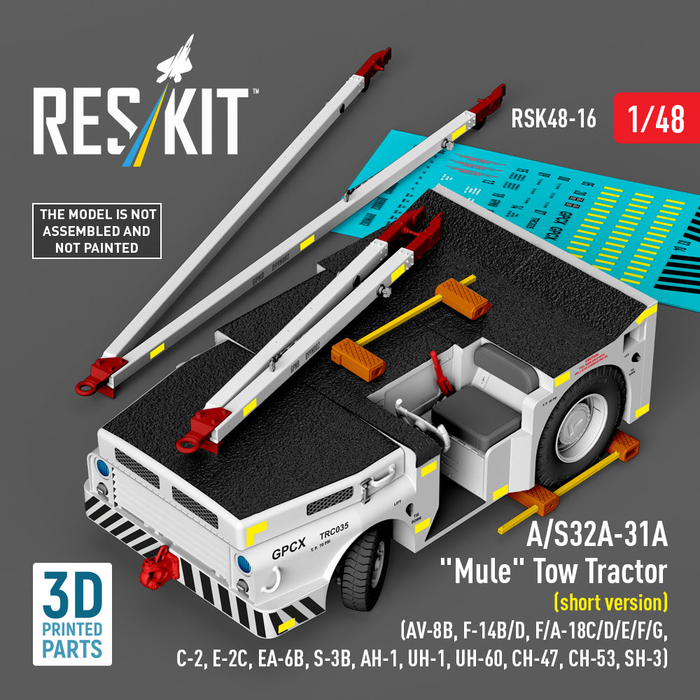 ResKit RSK48-0016 1:48 A/S32A-31A "Mule" Tow Tractor