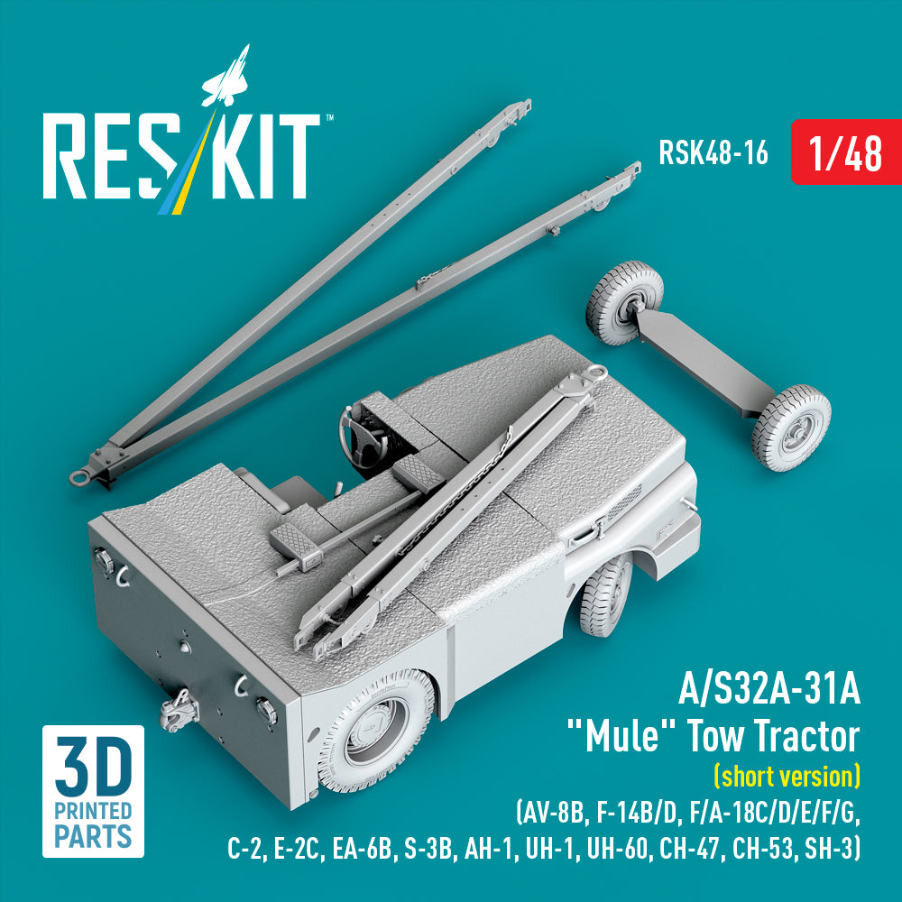 ResKit RSK48-0016 1:48 A/S32A-31A "Mule" Tow Tractor