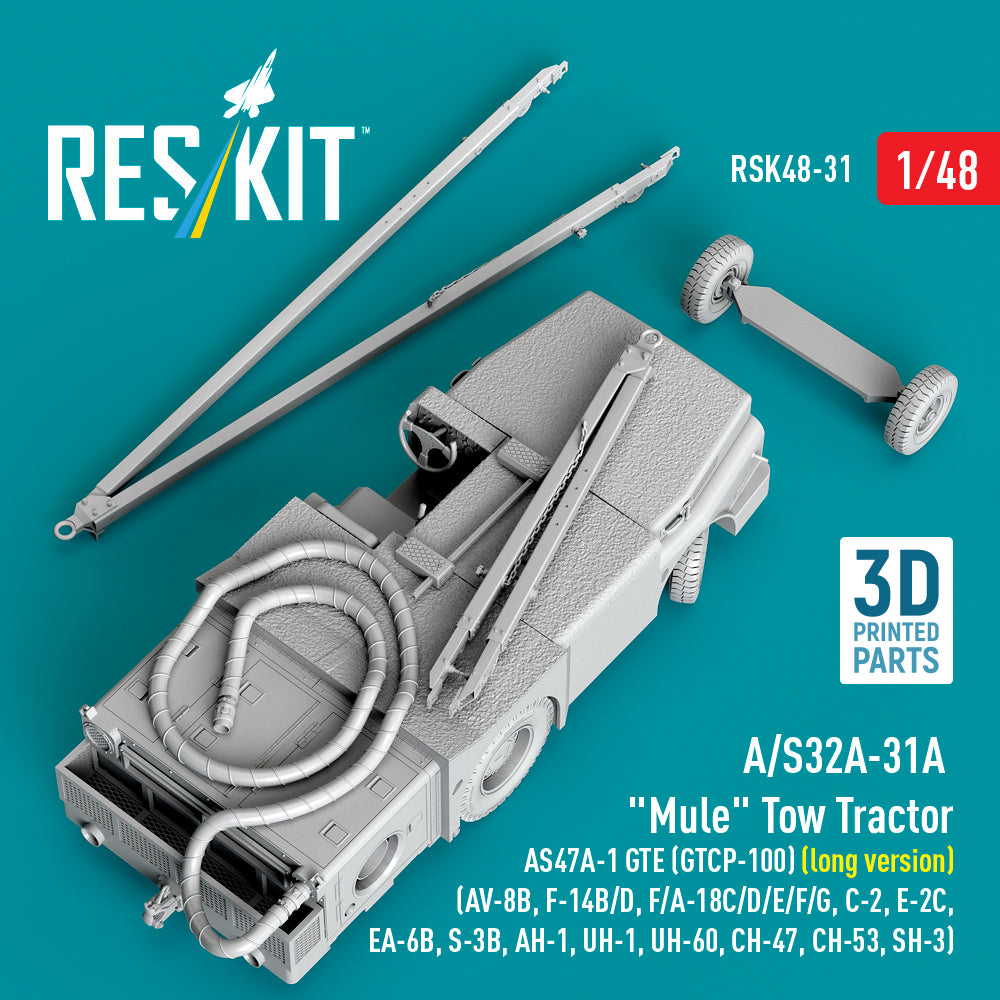 ResKit RSK48-0031 1:48 A/S32A-31A "Mule" Tow Tractor AS47A-1 GTE