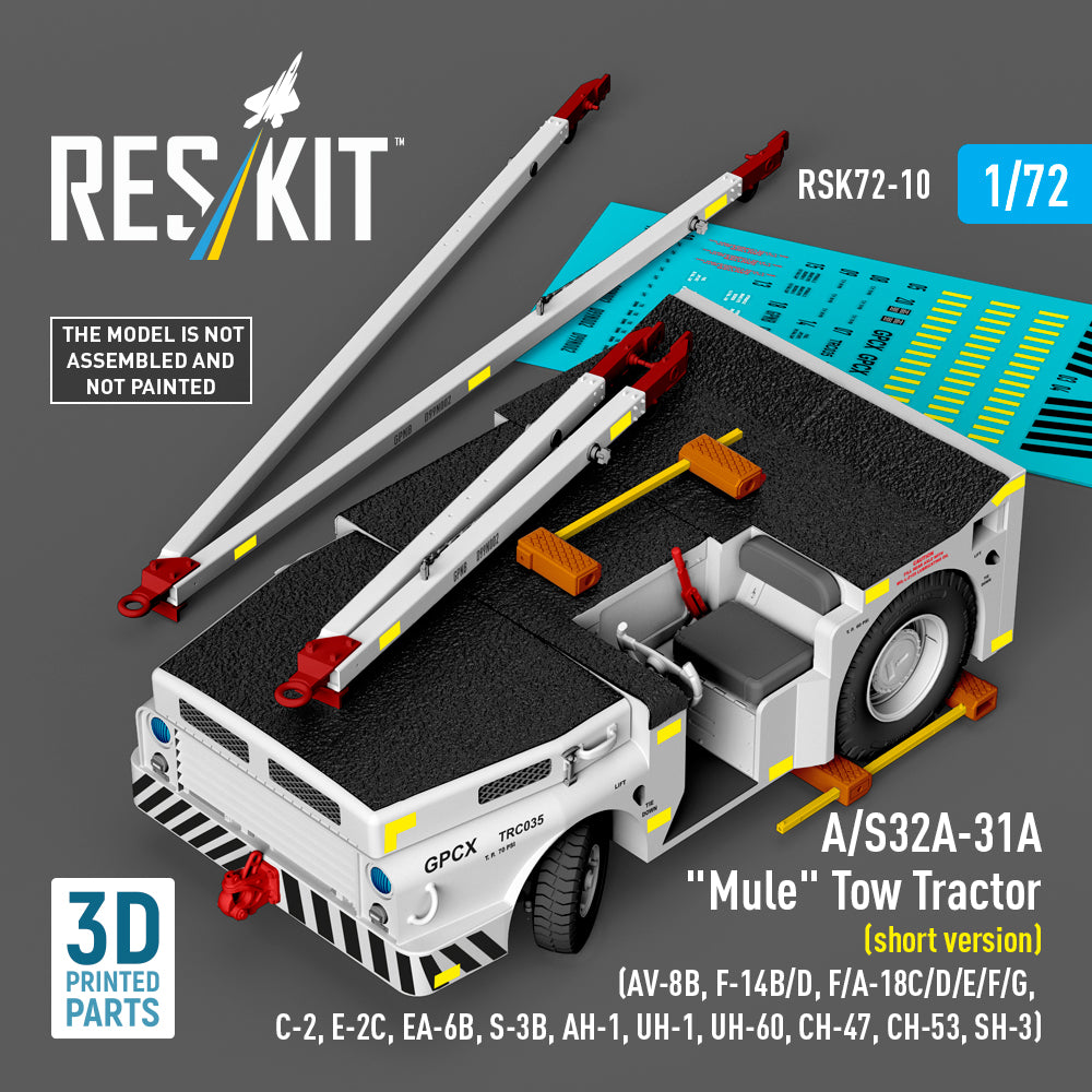 ResKit RSK72-0010 1:72 A/S32A-31A "Mule" Tow Tractor