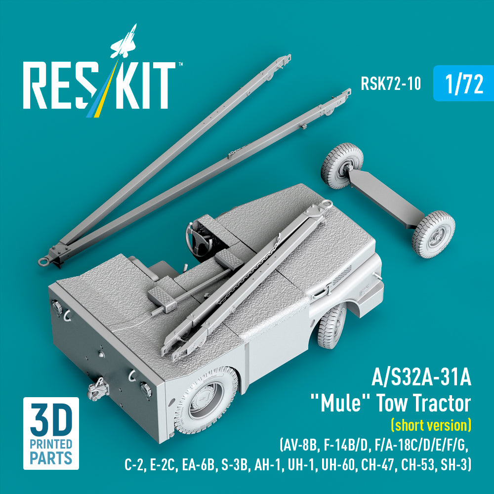 ResKit RSK72-0010 1:72 A/S32A-31A "Mule" Tow Tractor
