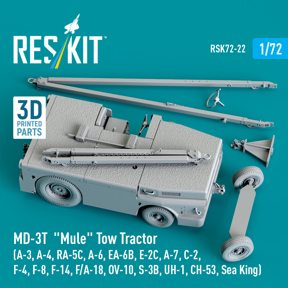 ResKit RSK72-0022 1:72 MD-3T "Mule" Tow Tractor