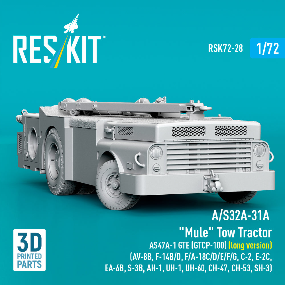 ResKit RSK72-0028 1:72 A/S32A-31A "Mule" Tow Tractor AS47A-1 GTE