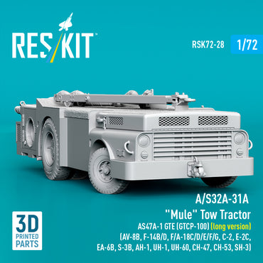 ResKit RSK72-0028 1:72 A/S32A-31A "Mule" Tow Tractor AS47A-1 GTE