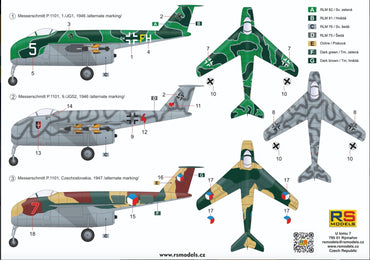 RS Models RSMI48009 1:48 Messerschmitt P.1101