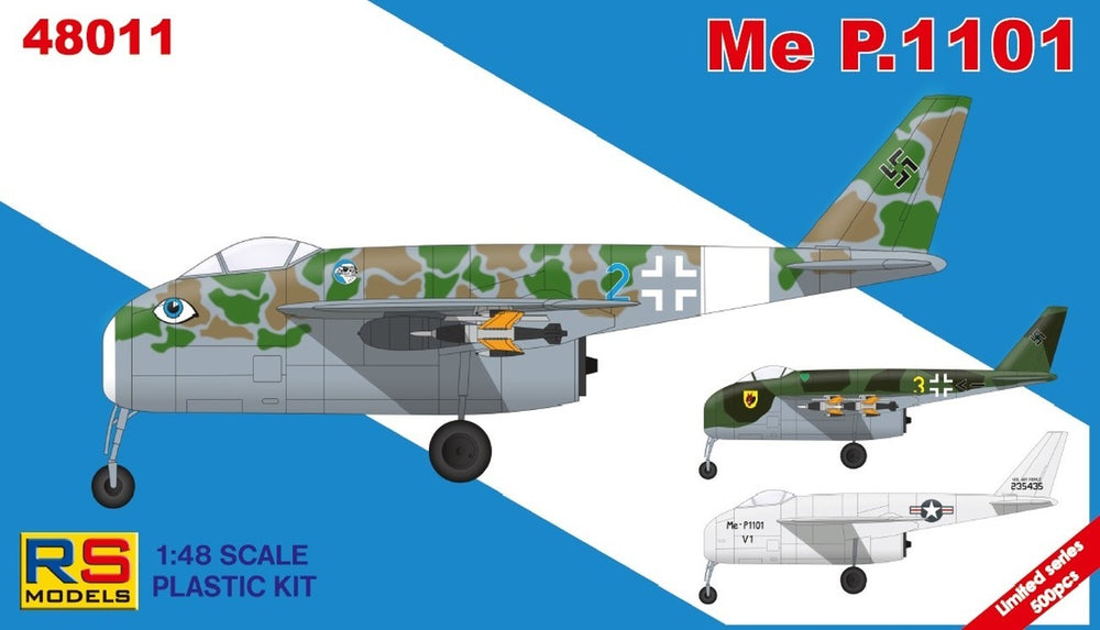 RS Models RSMI48011 1:48 Messerschmitt Me P.1101 Ltd Ed