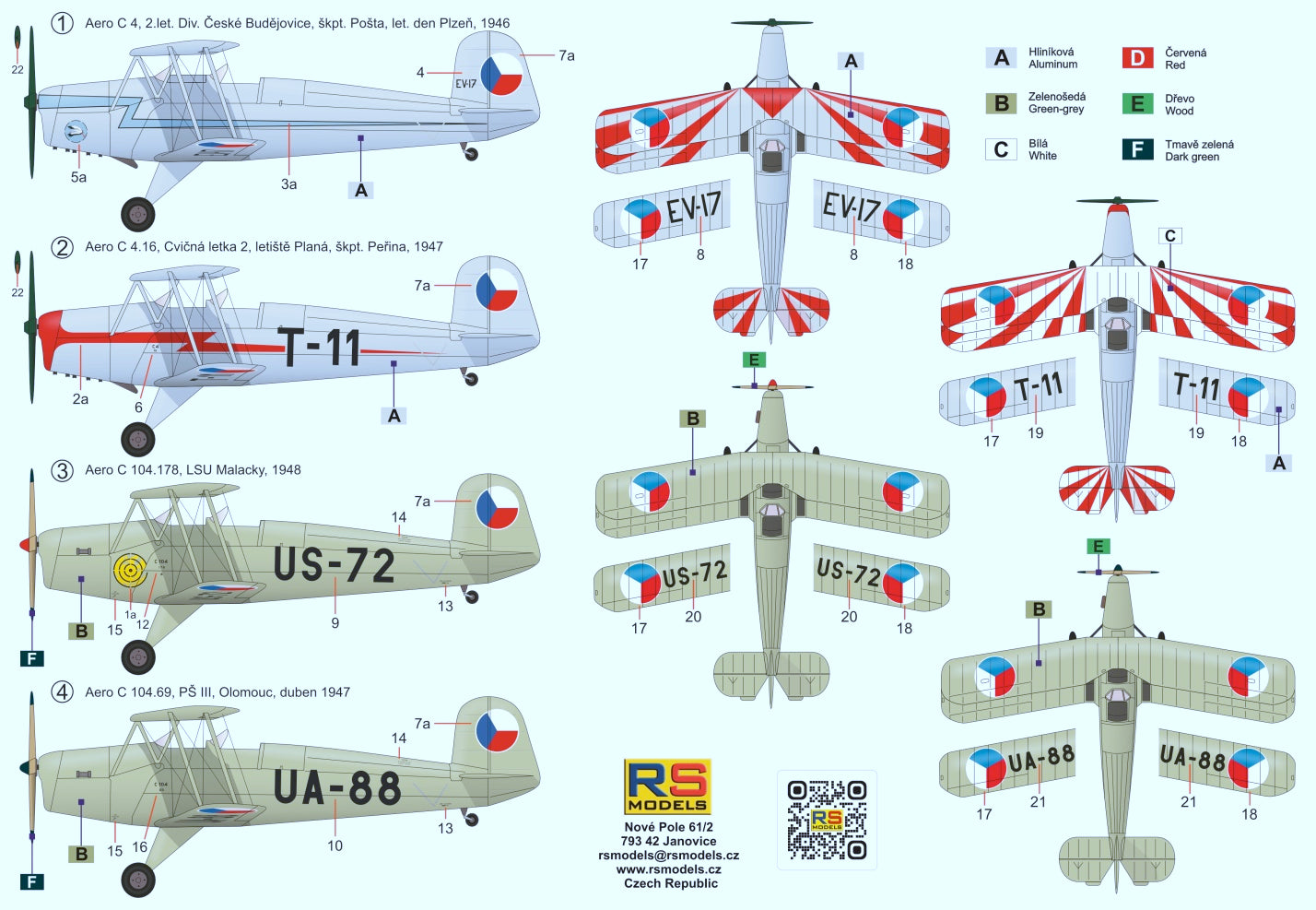 RS Models RSMI48013 1:48 Aero C.4 / C.104