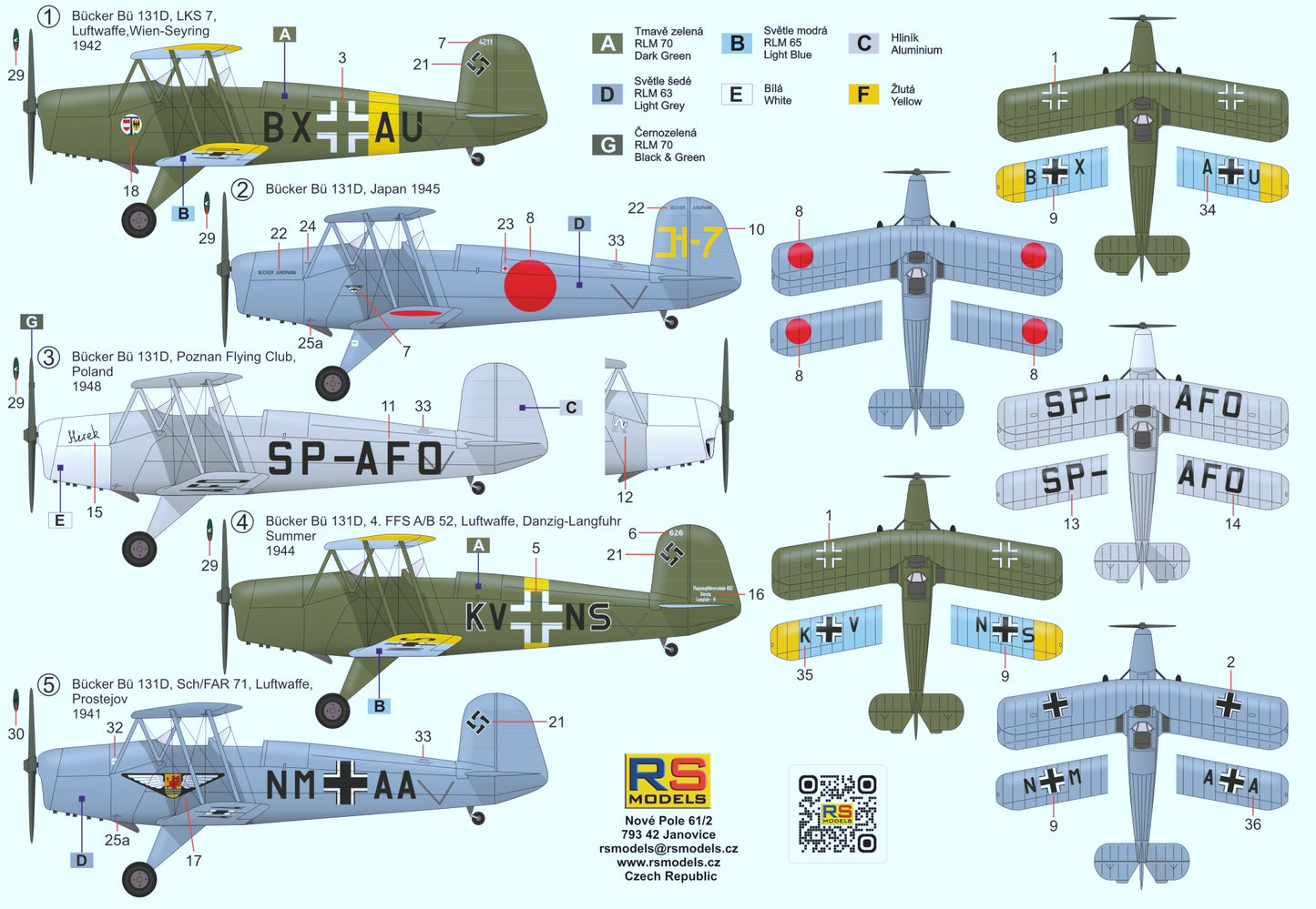 RS Models RSMI48015 1:48 Bucker Bu-131D