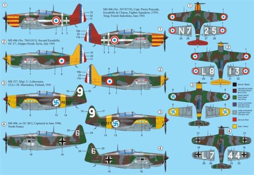 RS Models RSMI92114 1:72 Morane-Saulnier MS.406C1