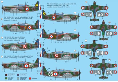 RS Models RSMI92118 1:72 Morane-Saulnier MS.406C1 France 1940