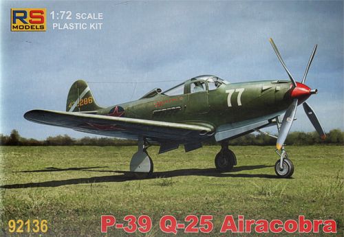 RS Models RSMI92136 1:72 Bell P-39Q-25 Airacobra 6 decal variants 1