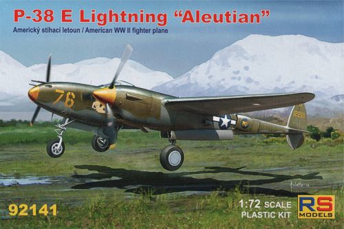 RS Models RSMI92141 1:72 Lockheed P-38E 'Aleutian Lightning' 5 decal variants 1