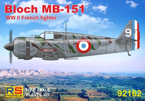 RS Models RSMI92162 1:72 Marcel-Bloch MB.151 Vichy