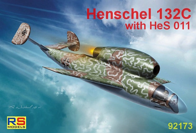 RS Models RSMI92173 1:72 Henschel Hs-132C 5 decal variants 1