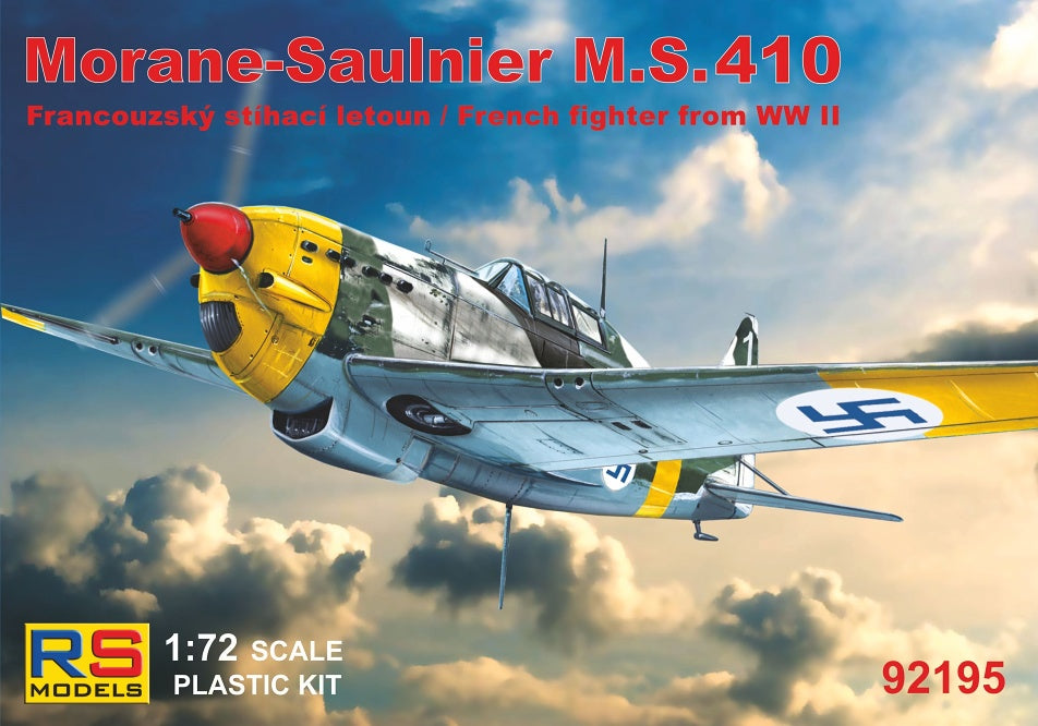 RS Models RSMI92195 1:72 Morane-Saulnier MS.410 4 decal variants 1