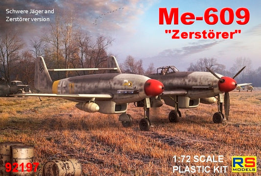 RS Models RSMI92197 1:72 Messerschmitt Me-609 Zerstorer