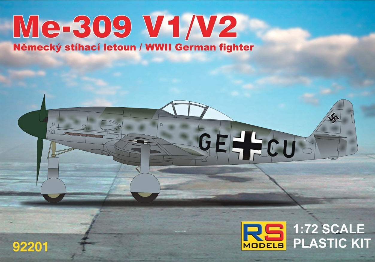 RS Models RSMI92201 1:72 Messerschmitt Me-309V-1 and Me-309V-2