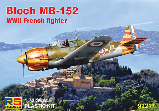 RS Models RSMI92217 1:72 Marcel-Bloch MB.152 Decals for French aircraft