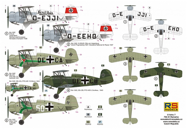 RS Models RSMI92221 1:72 Bucker Bu-133C Jungmeister