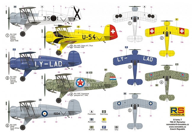 RS Models RSMI92223 1:72 Bucker Bu-133C Foreign Service