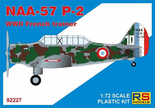 RS Models RSMI92227 1:72 North-American NAA-57 P-2 WWII French Trainer