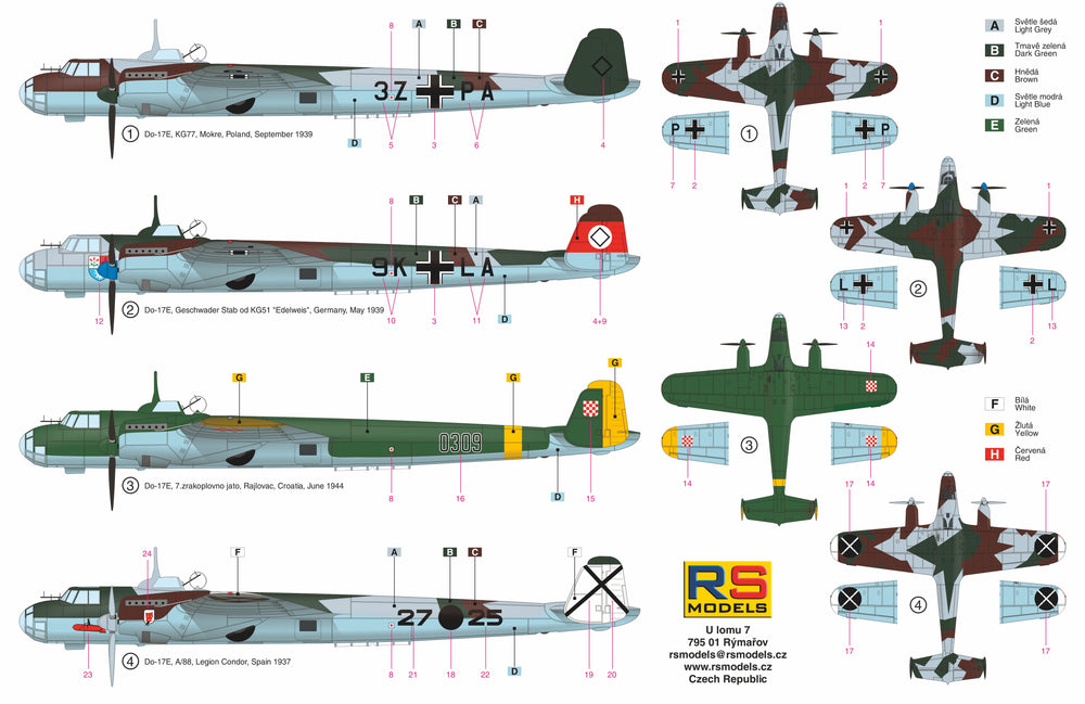 RS Models RSMI92235 1:72 Dornier Do-17E