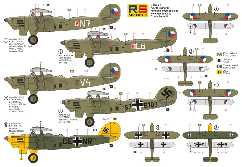 RS Models RSMI92262 1:72 Aero Ab-101