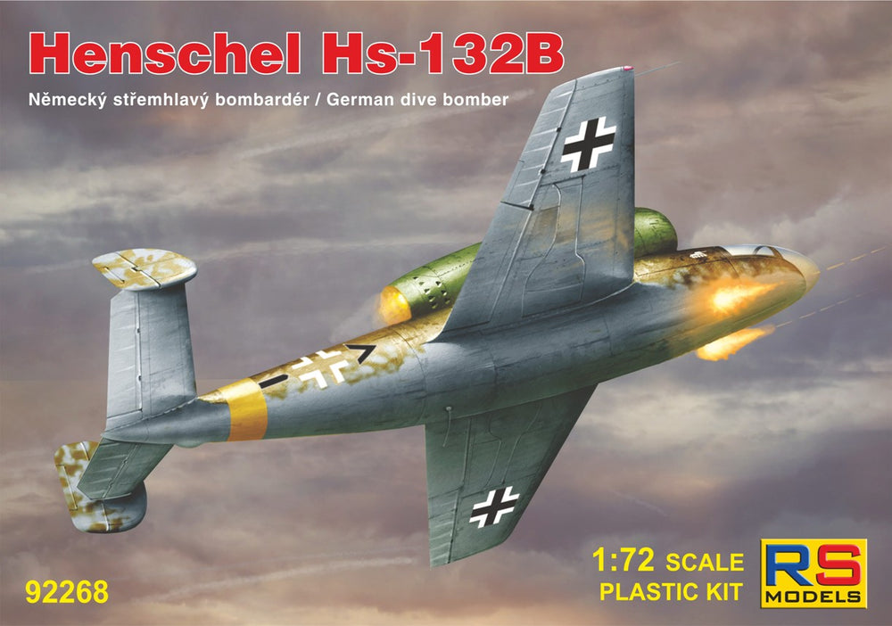 RS Models RSMI92268 1:72 Henschel Hs-132B with 20 mm MG 151 cannons