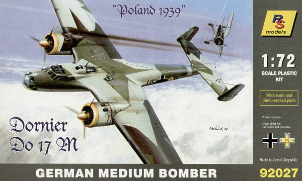 RS Models RSMI92027 1:72 Dornier Do-17M Poland 1939 Decals Luftwaffe, Romania