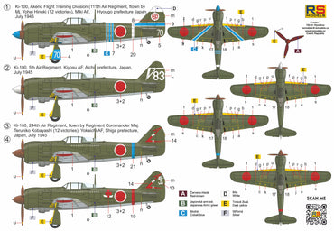 RS Models RSMI92273 1:72 Kawasaki Ki-100-I