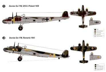 RS Models RSMI92027 1:72 Dornier Do-17M Poland 1939 Decals Luftwaffe, Romania