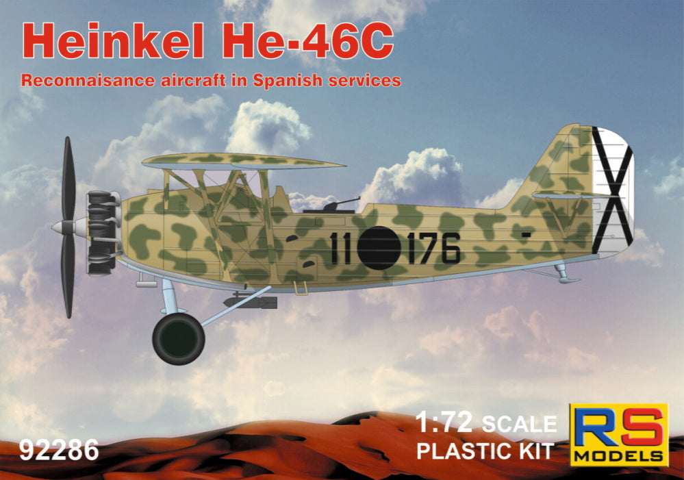 RS Models RSMI92286 1:72 Heinkel He-46C in Spanish service Decals 4 x Spanish