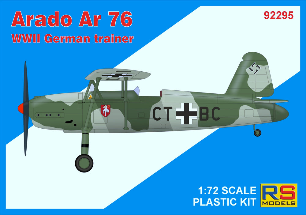RS Models RSMI92295 1:72 Arado Ar-76 Light Fighter