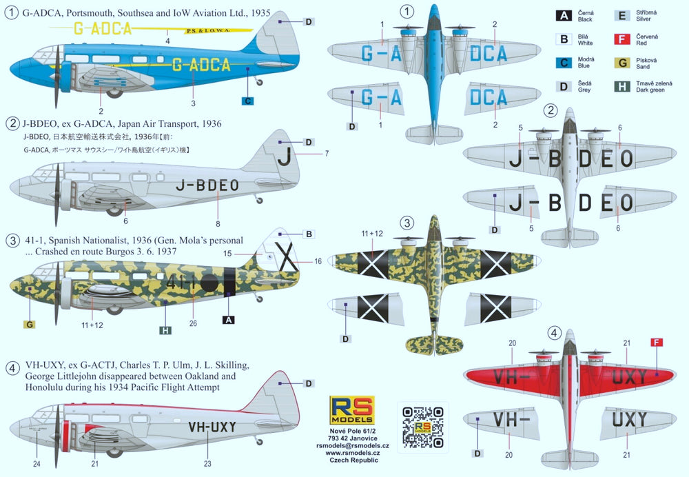RS Models RSMI92296 1:72 Airspeed Envoy Lynx Engine