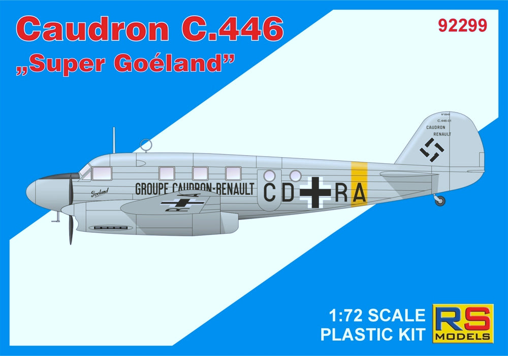 RS Models RSMI92299 1:72 Caudron C-446 Super Goeland 1 decal cersio Luftwaffe