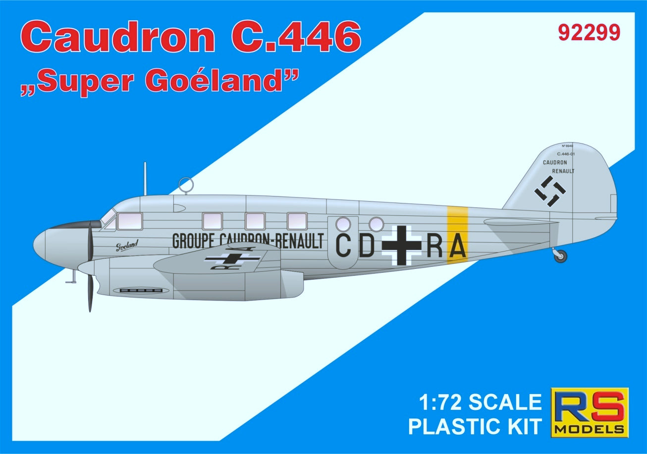 RS Models RSMI92299 1:72 Caudron C-446 Super Goeland 1 decal cersio Luftwaffe