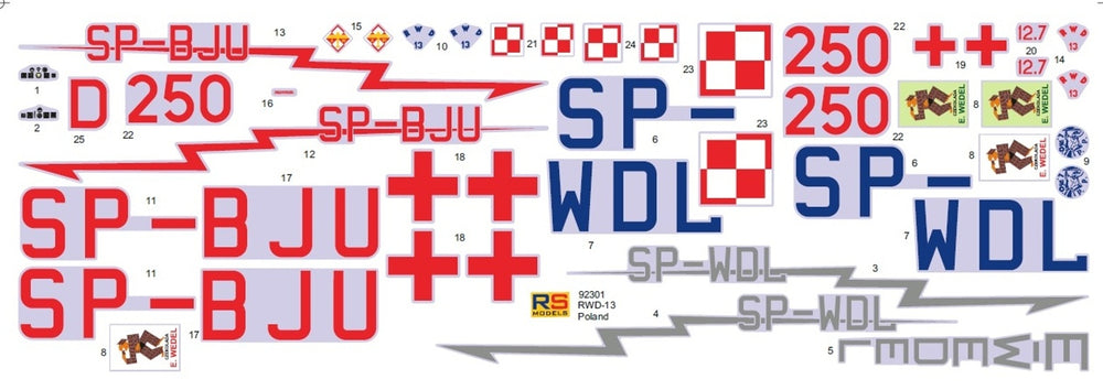 RS Models RSMI92301 1:72 RWD-13S/ST Polish Touring plane