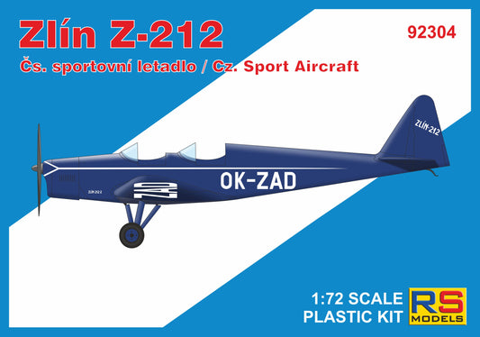 RS Models RSMI92304 1:72 Zlin Z-212 Sport Aircraft