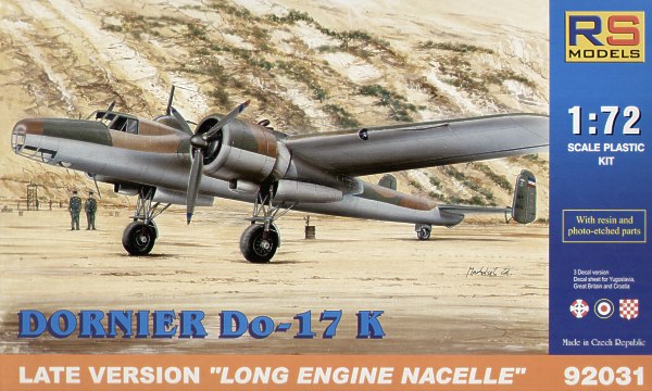 RS Models RSMI92031 1:72 Dornier Do-17K Late Version
