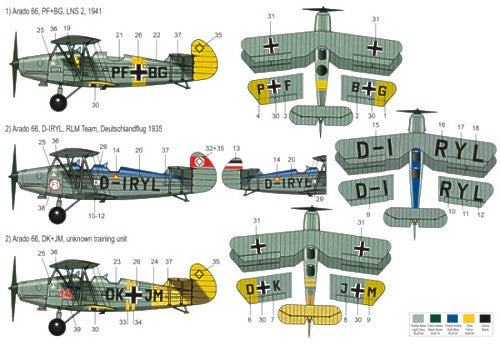 RS Models RSMI92059 1:72 Arado Ar-66 Trainer