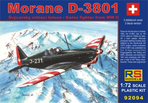 RS Models RSMI92094 1:72 Morane D-3801