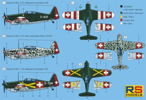RS Models RSMI92094 1:72 Morane D-3801