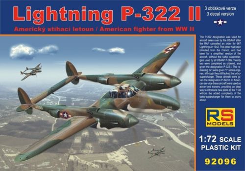 RS Models RSMI92096 1:72 Lockheed Lightning P-322 II